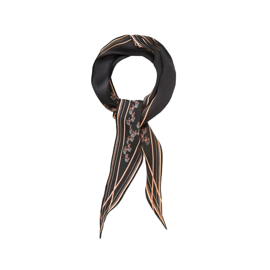 Becksöndergaard Brombeere Diamond Foulard in Schwarz von Becksöndergaard vorne