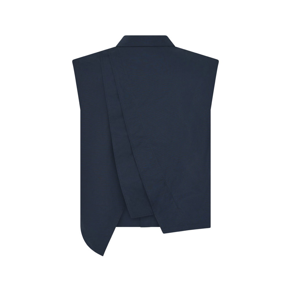 La Rouge Pia Bluse in Dunkelblau von La Rouge hinten