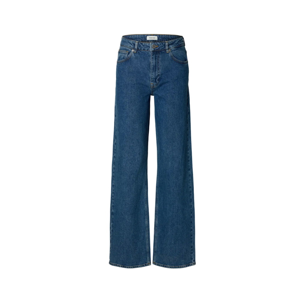 Selected Wide Bea-Kori Jeans Denimblau von Selected vorne